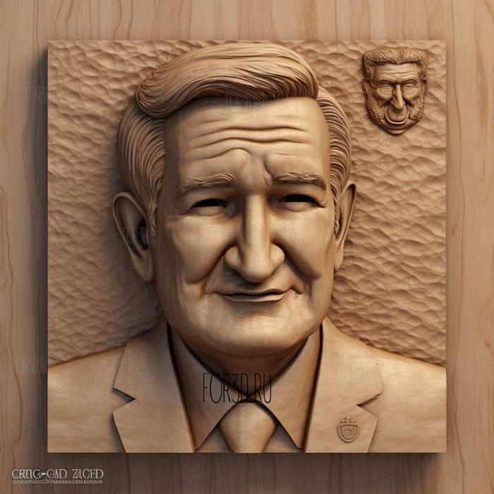 ted cruz 3 stl model for CNC